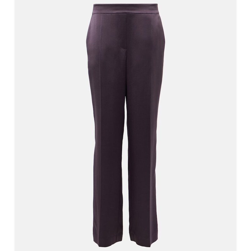Joseph Tova high-rise silk satin wide-leg pants