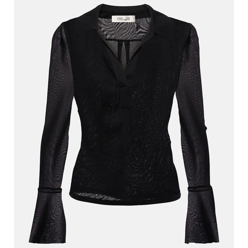 Diane von Furstenberg Mackenzie mesh top