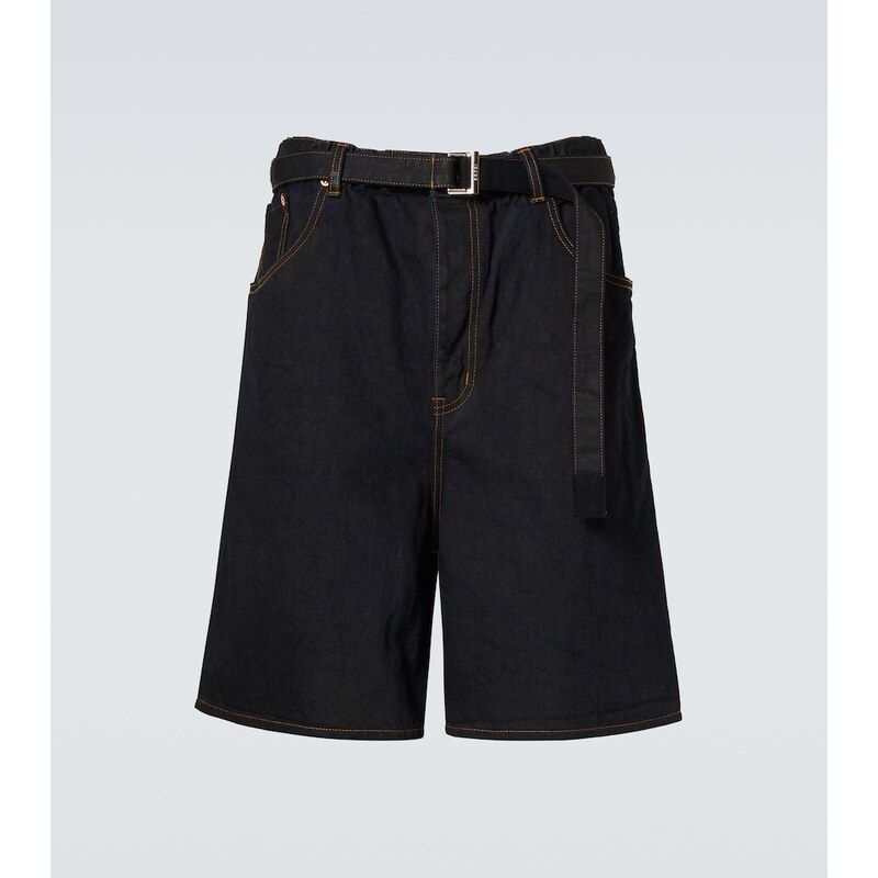 Sacai Denim Bermuda shorts