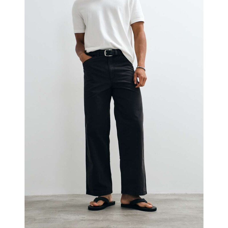 ARKET relaxed fit trousers in black