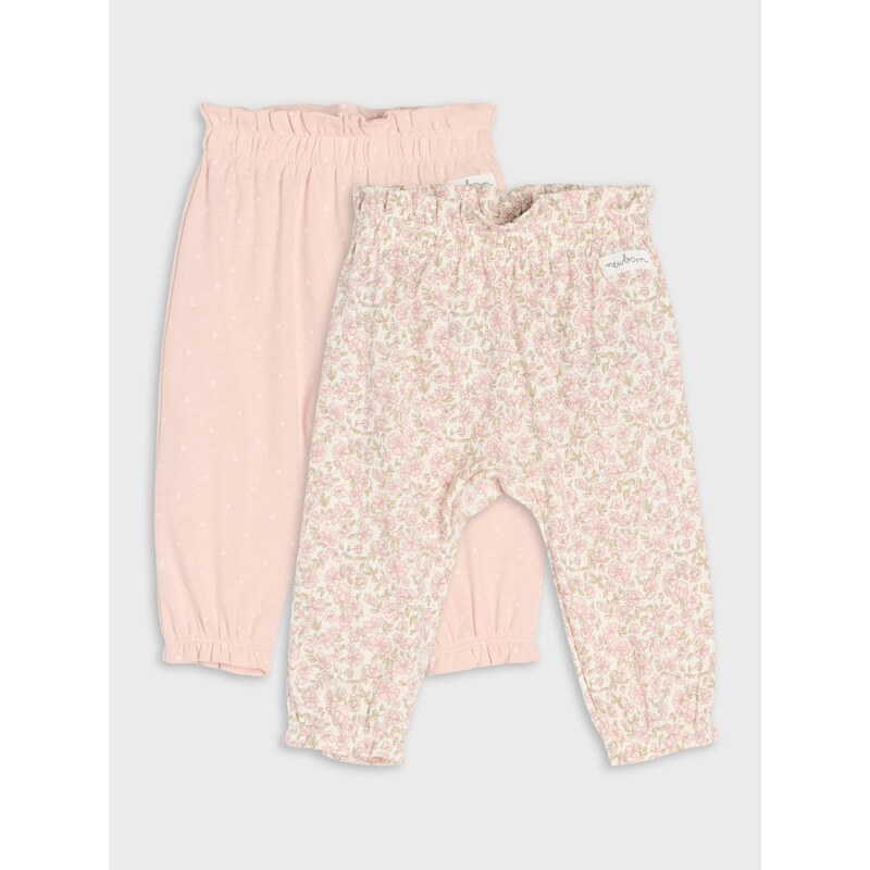 Sinsay - Bavlněné teplákové kalhoty bloomers s květinovým vzorem