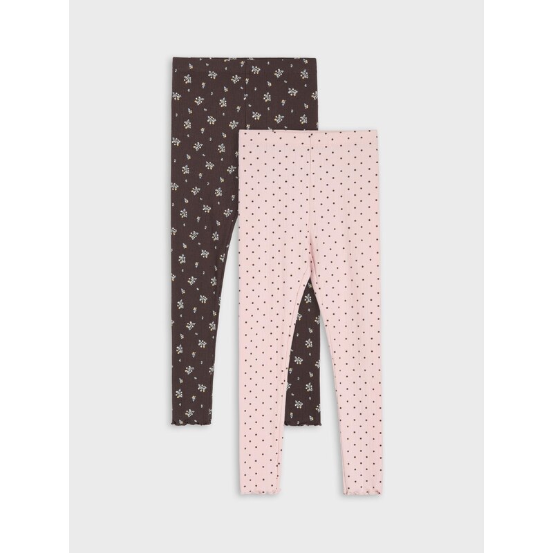 Sinsay - Bavlněné legíny z žebrovaného úpletu 2 pack -