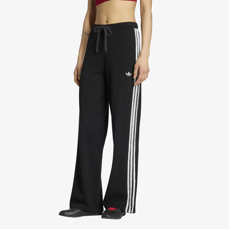 adidas Originals Kalhoty adidas Knit Firebird Track Pants Black/