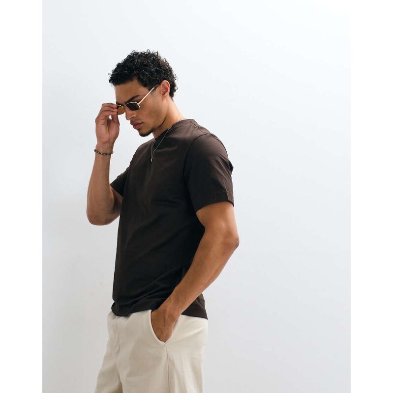 Mango t-shirt in brown