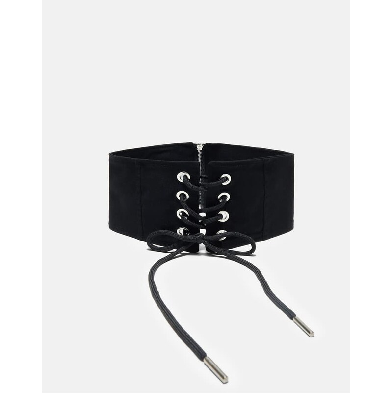 Stradivarius Corset belt in black