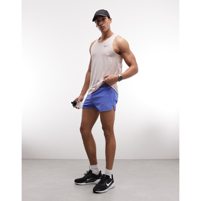 Nike Running Fast Dri-FIT 3inch lined shorts in blue