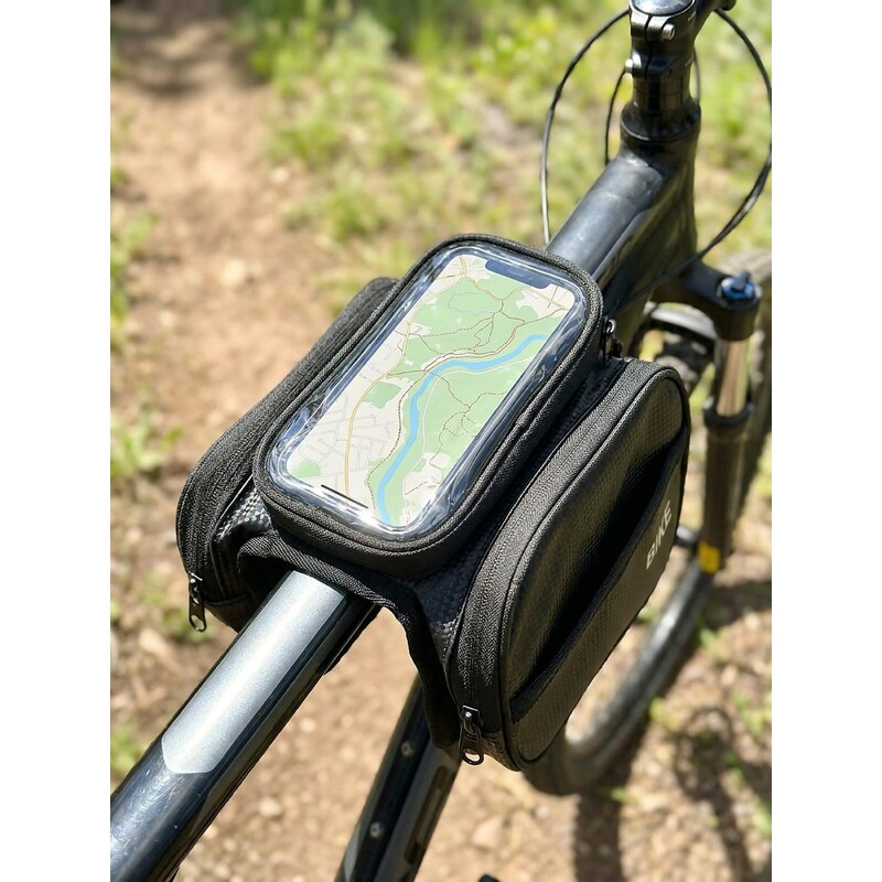 Sinsay - Cyklistická taška s kapsou na telefon - černá
