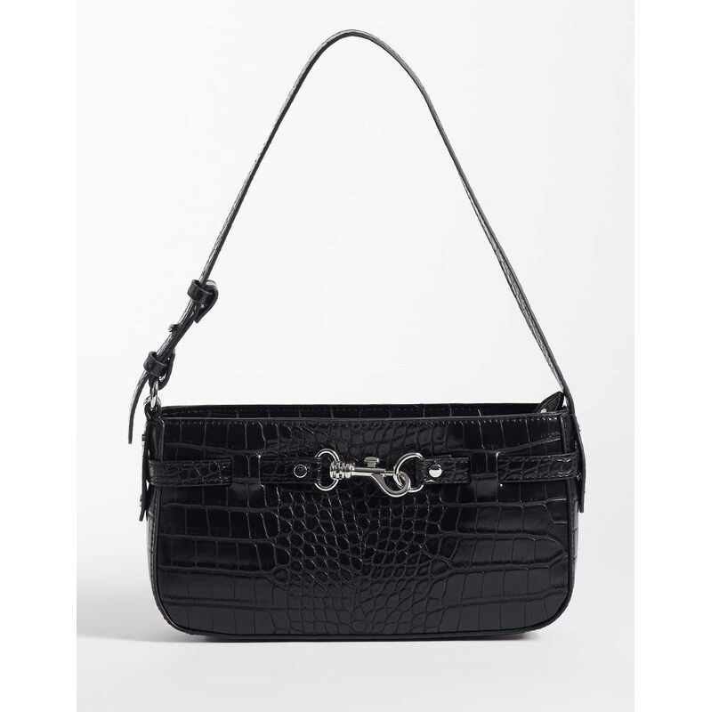 Abercrombie & Fitch y2k shoulder bag with hardware detail in