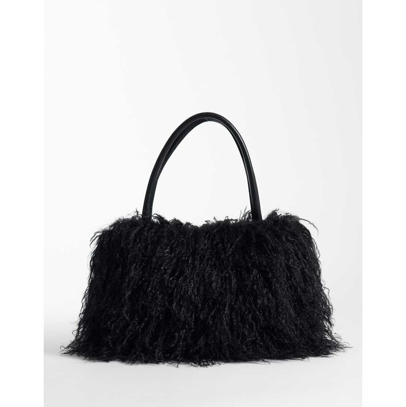 I.AM.GIA Pixi ultra soft crimped faux fur oversized shoulder bag