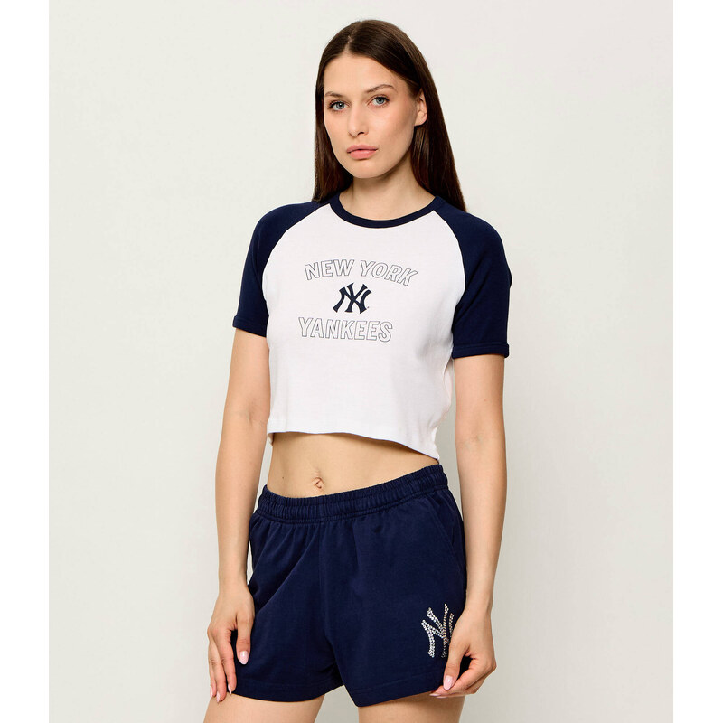 Sporty&Rich Tričko Yankees Arch | Cropped Fit