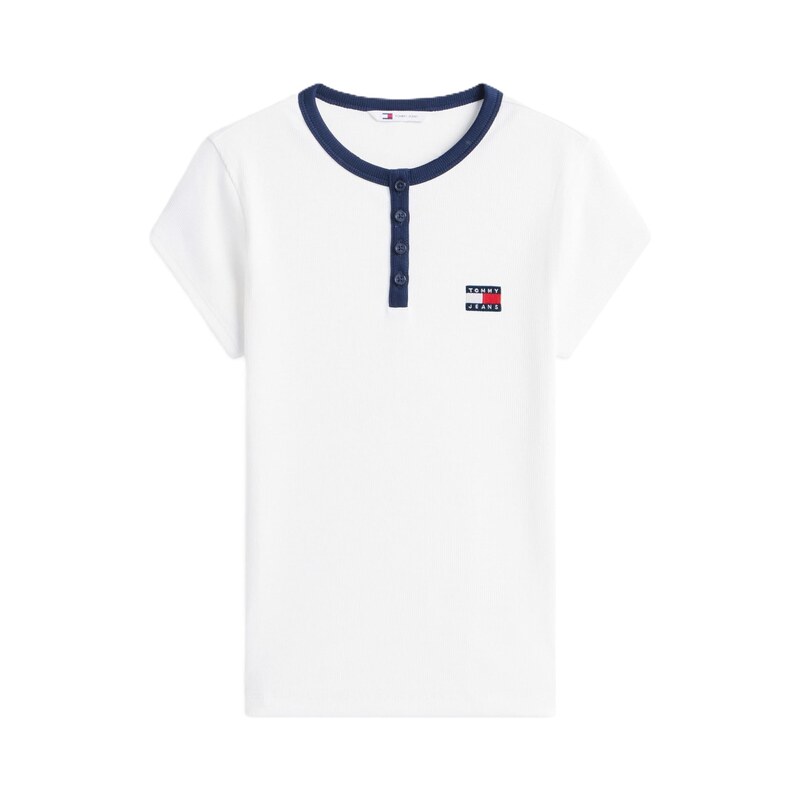 Tommy Jeans Tričko námořnická modř / červená / bílá