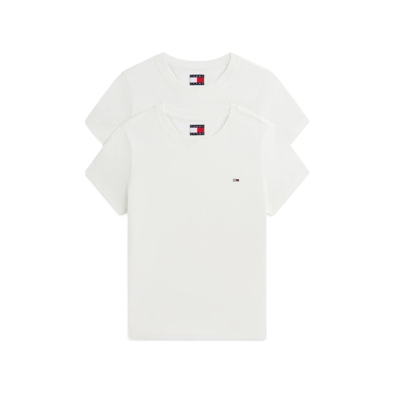 Tommy Jeans Tričko Slim T bílá