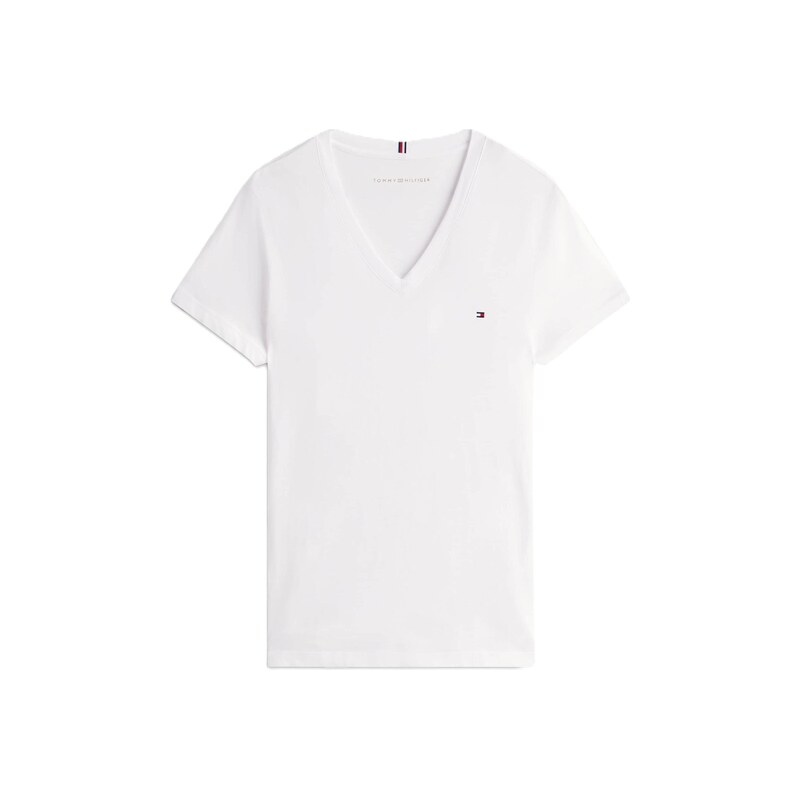 TOMMY HILFIGER Tričko námořnická modř / červená / bílá