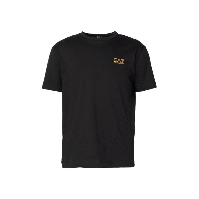 EA7 Emporio Armani Tričko zlatá / černá