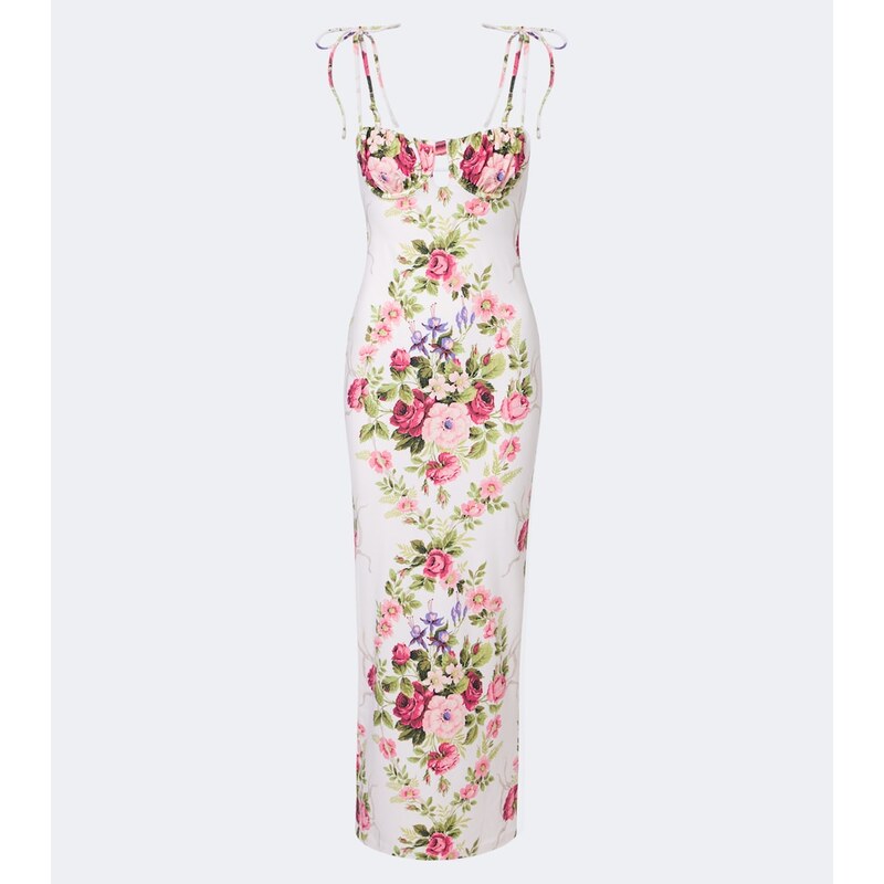 Montce Petal floral maxi dress