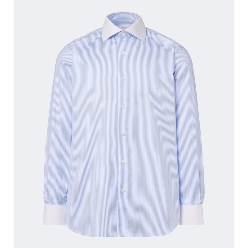 Brioni Striped cotton shirt