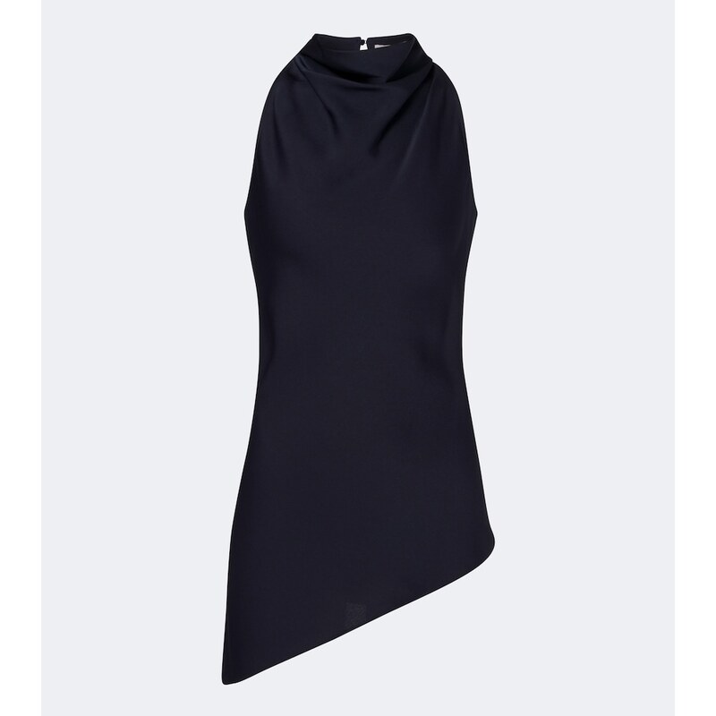Veronica Beard Radford asymmetric halterneck top
