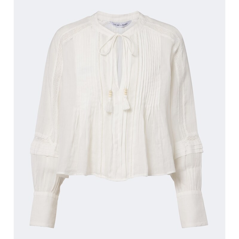 Veronica Beard Sawyer ramie blouse