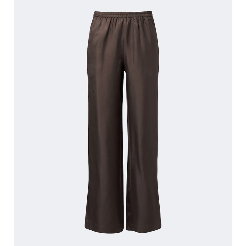 Loulou de Saison Alera silk twill wide-leg pants