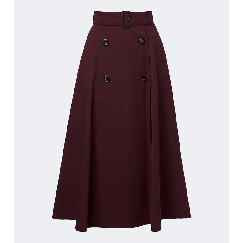 Burberry Brenda cotton midi skirt