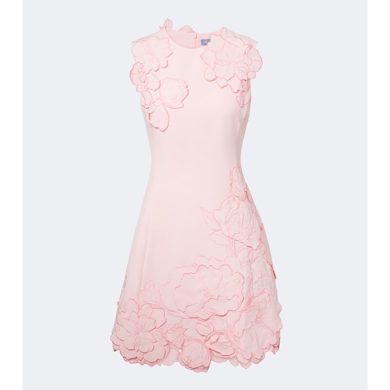 Leo Lin Floral-appliquÃ minidress
