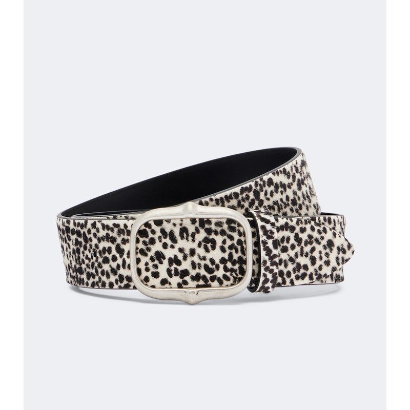 Isabel Marant Holis leopard-print calf hair belt