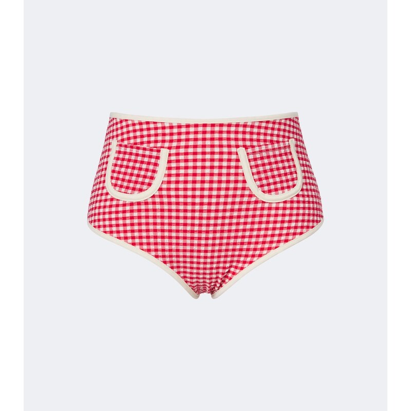 Montce Polly gingham bikini bottoms