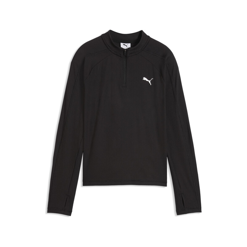 PUMA Train All Day Essentials Slim Quarter-Zip Long Sleeve Tee