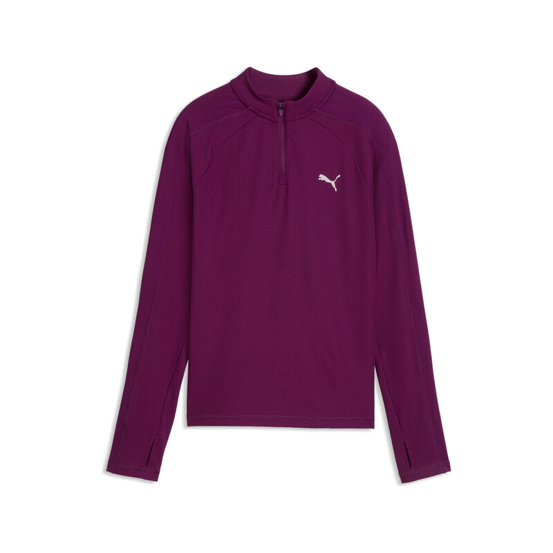 PUMA Train All Day Essentials Slim Quarter-Zip Long Sleeve Tee