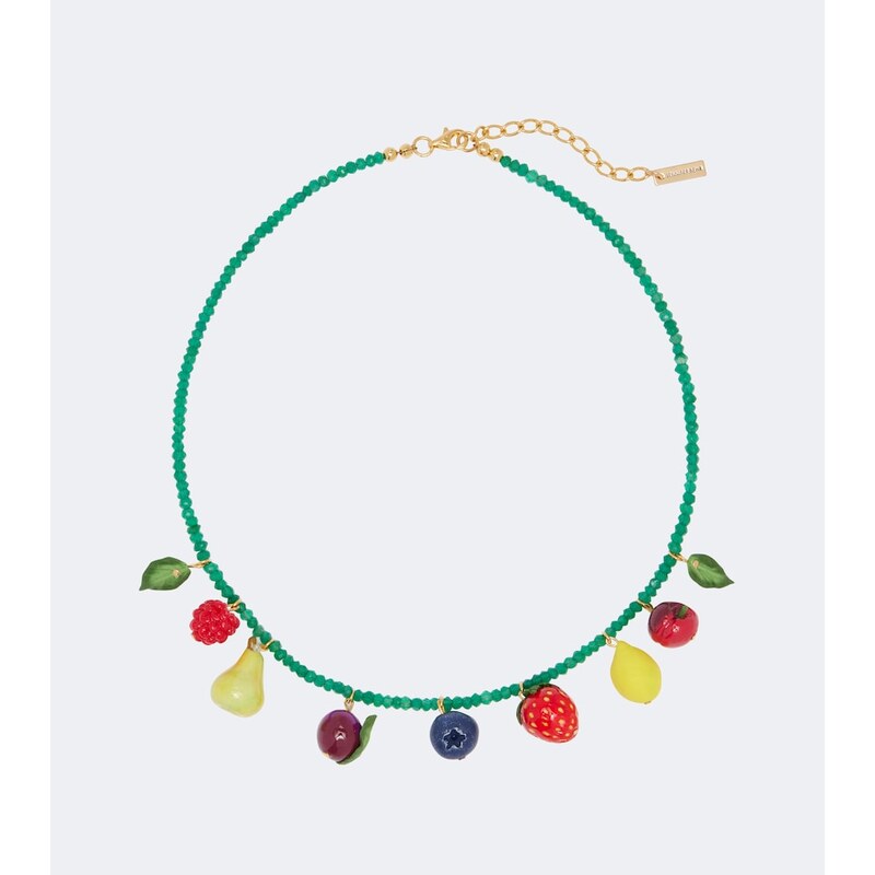 Jennifer Behr Fruita embellished charm necklace