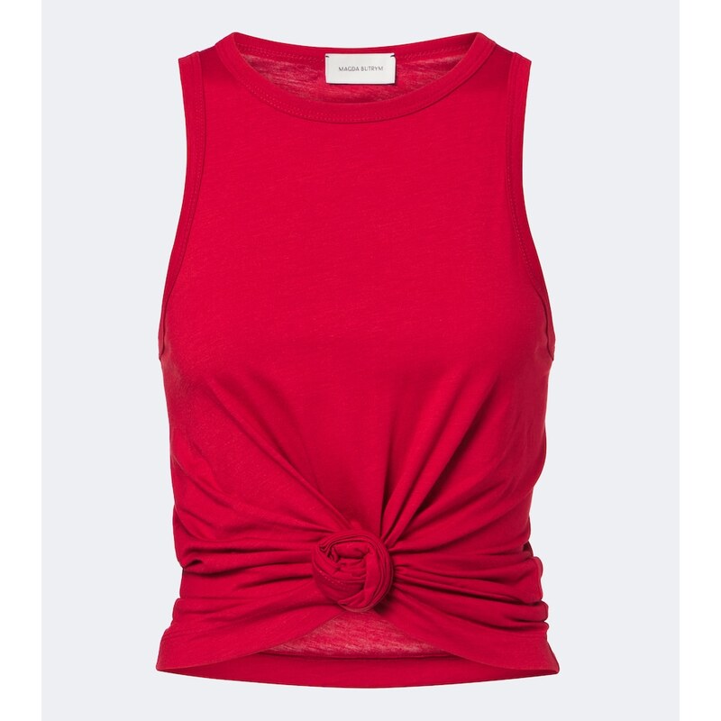 Magda Butrym Cropped cotton-blend top