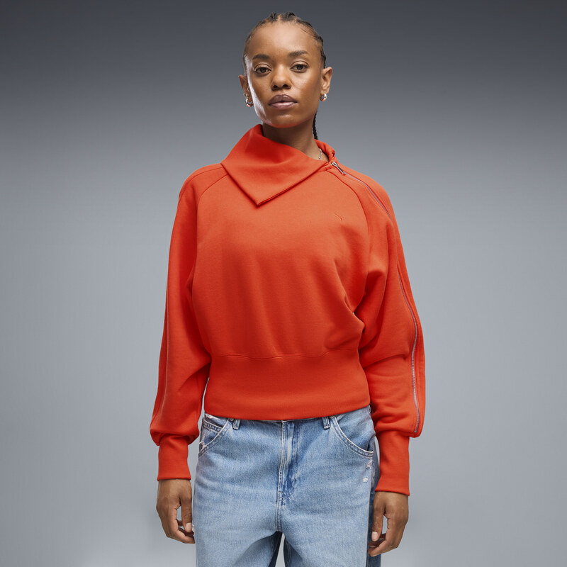 PUMA T7 Asymmetrical Zip Sweatshirt Women