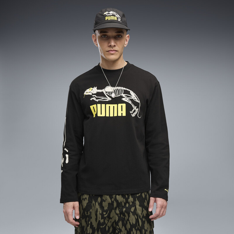 PUMA Graphic Skeleton Long Sleeve Tee Men