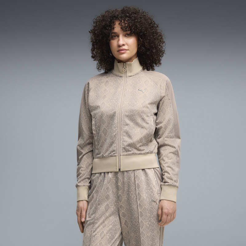 PUMA T7 Snake Print Short Track Jacket Women