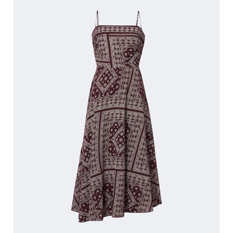 Veronica Beard Kitt printed cotton-blend midi dress