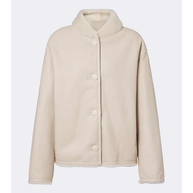 Yves Salomon Reversible shearling-trimmed leather jacket