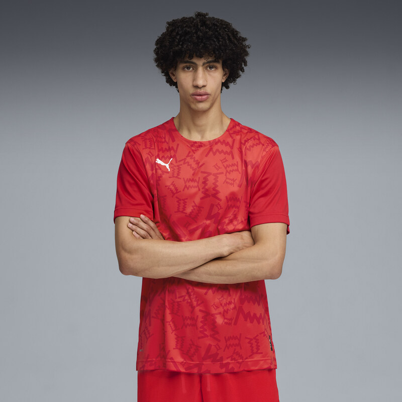 PUMA teamJAWS Graphic Short Sleeve Shooting Basketball Shirt Men