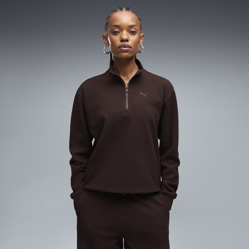 PUMA Essentials Elevated Standard Half-Zip Sweatshirt Women