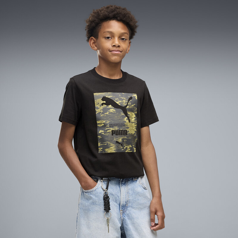 PUMA Sport Camo Graphic Tee Youth