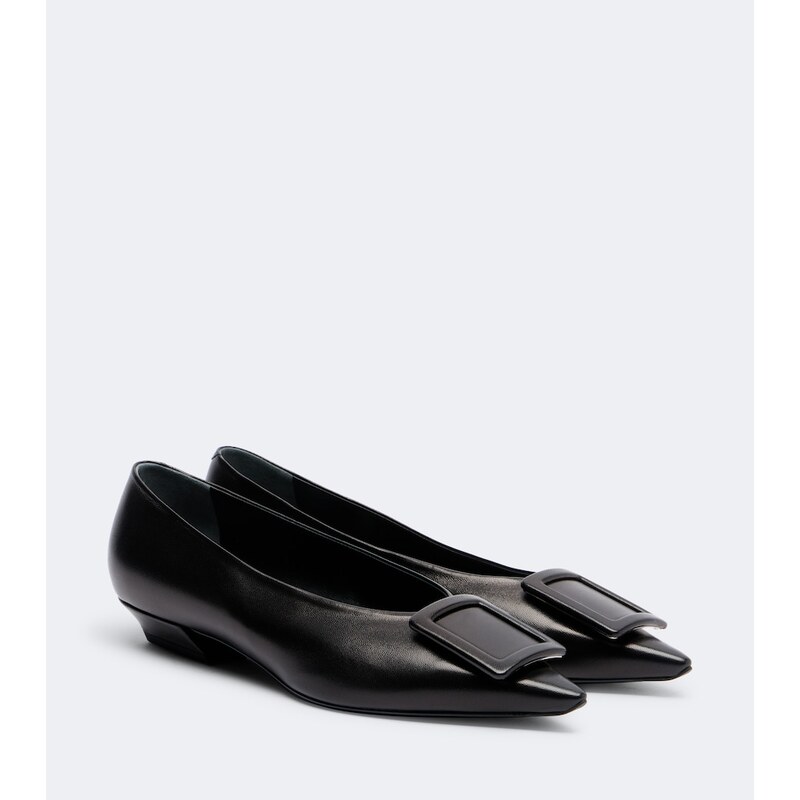 Roger Vivier Pointy leather ballet flats