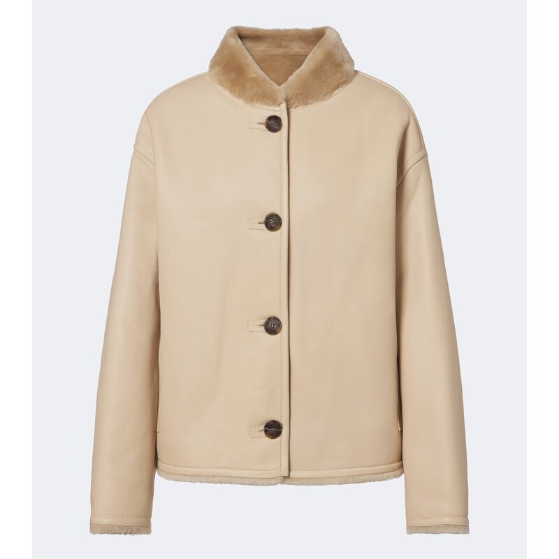 Yves Salomon Reversible shearling-trimmed leather jacket