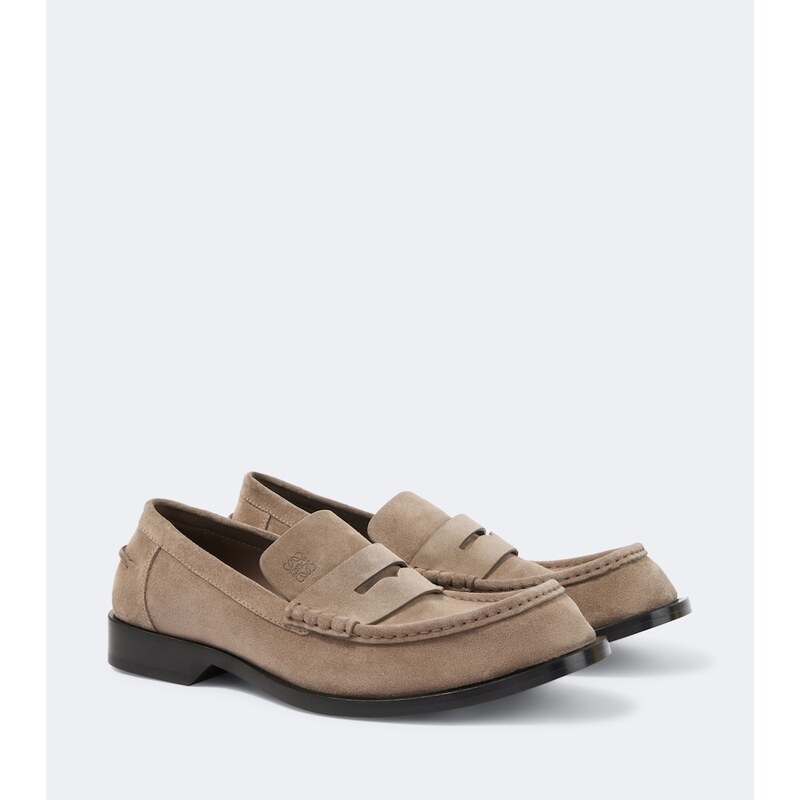 Loewe Bobine suede Penny loafers