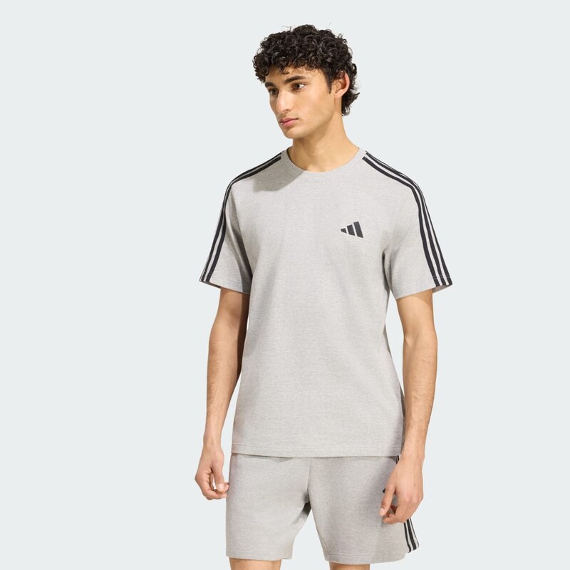 Adidas Tričko Essentials 3-Stripes z jednostranného žerzeje s
