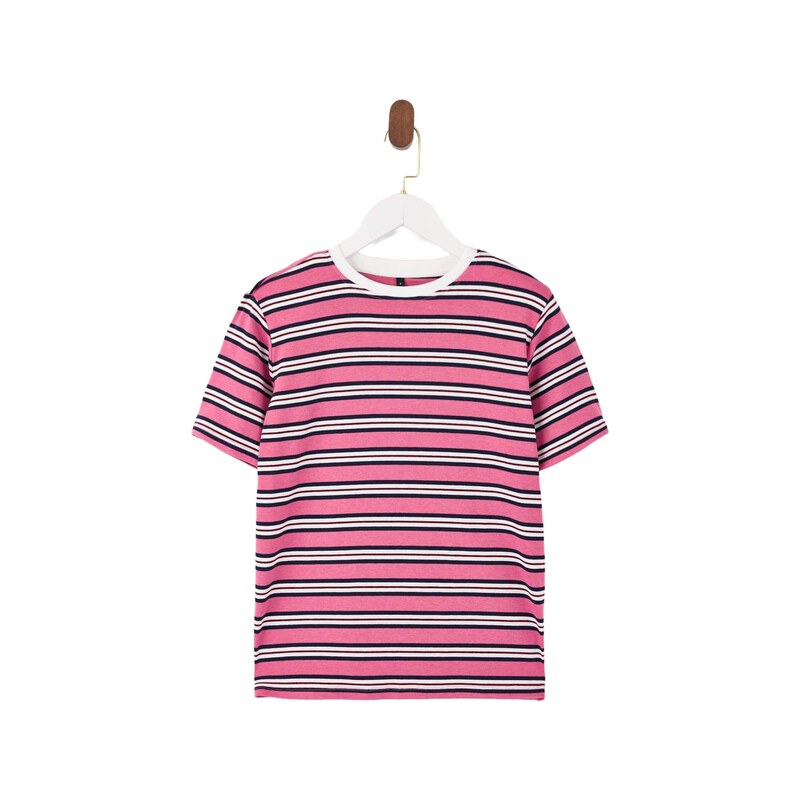 Trendyol Tričko marine modrá / pink / bordó / bílá