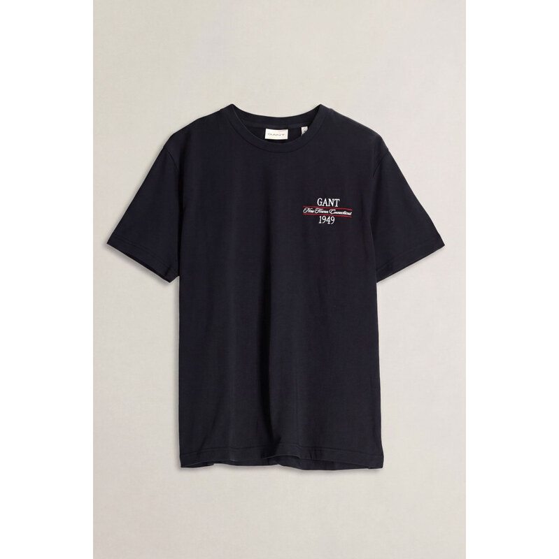 TRIČKO GANT GRAPHIC SS T-SHIRT BLACK