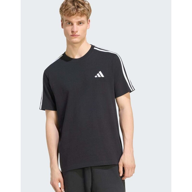 adidas performance Essentials 3-stripes single jersey left chest