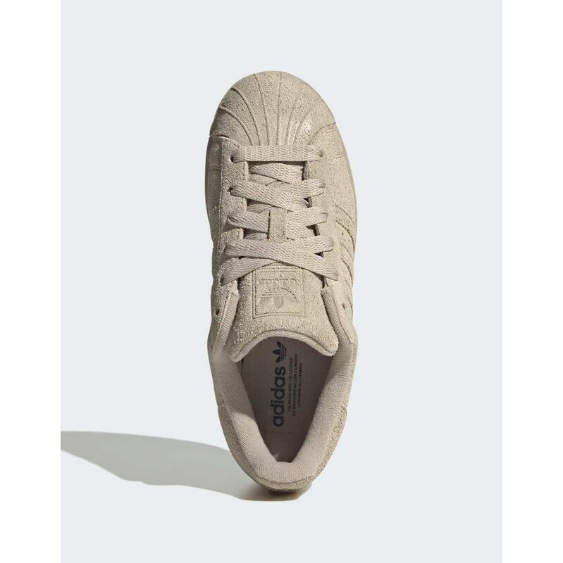 adidas Originals Superstar II trainers in sand khaki-Neutral