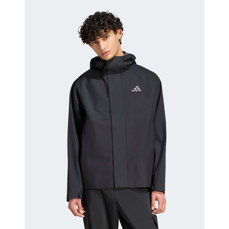 adidas performance Essentials rain jacket in black