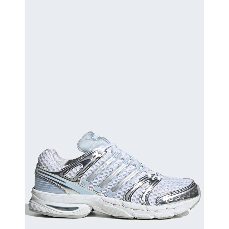 adidas Originals Adistar control 5 trainers in white and sky