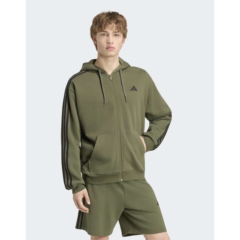 adidas performance Essentials 3-stripes french terry full-zip